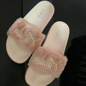 Pink Fenty slippers